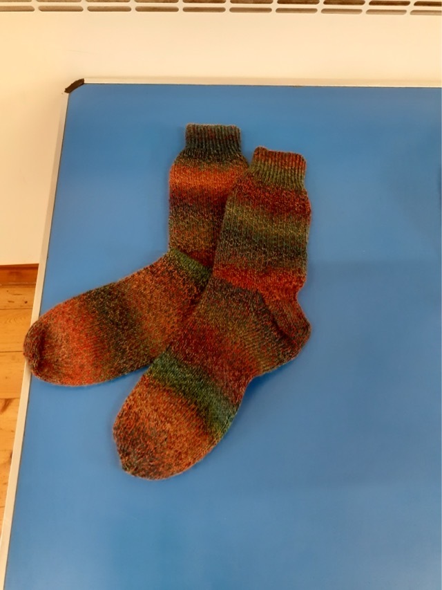some warm winter knitted socks by Daryl